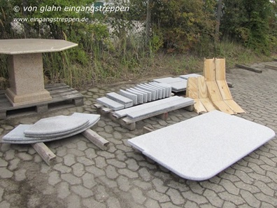 Bausatz für Außentreppe aus Granit, verkauft nach Otterfing, Bayern