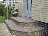 Eingangstreppe aus Granit, abgeschrägt, Wentorf
