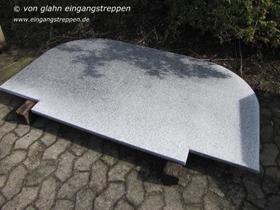 runde Granitplatte für außen, verkauft nach Neuhof, Bayern